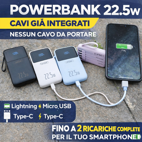 Power bank portatile con - bank,